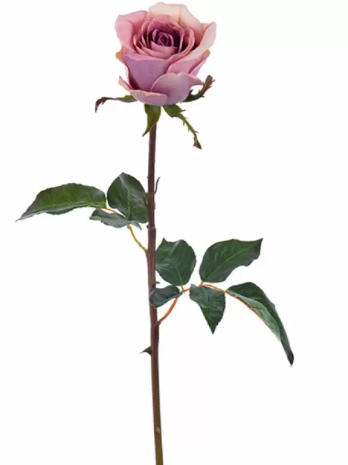 Cheap Natural Touch Rose Bud Pick 20.5 In. Deep Lavender Silk Roses