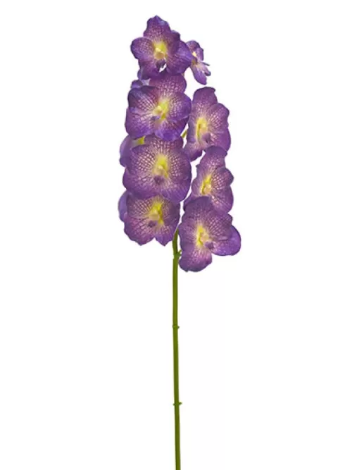 New Vanda Orchid 31 In. Purple Silk Orchids